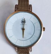 A lady's Danish Aibi gold plated watch with tag