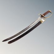 A Parkerfield & Sons mounted police sword in sheath