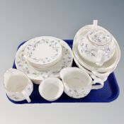 Eighteen pieces of Newcastle Upon Tyne dinner china.