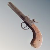 A 19th century percussion cap pocket pistol