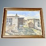 Danish School : Sheds, oil on canvas, in