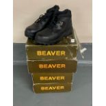 Four pairs of Beaver safety shoes, vario