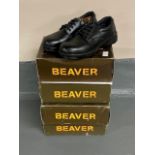 Four pairs of Beaver safety shoes, vario