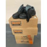 Four pairs of Goliath safety shoes, two