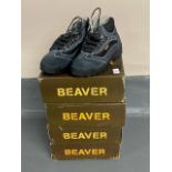 Four pairs of Beaver safety shoes, vario