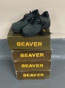 Four pairs of Beaver safety shoes, vario