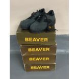 Four pairs of Beaver safety shoes, vario