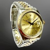 Rolex Gent's Datejust stainless steel and 18ct gold automatic calendar wristwatch,