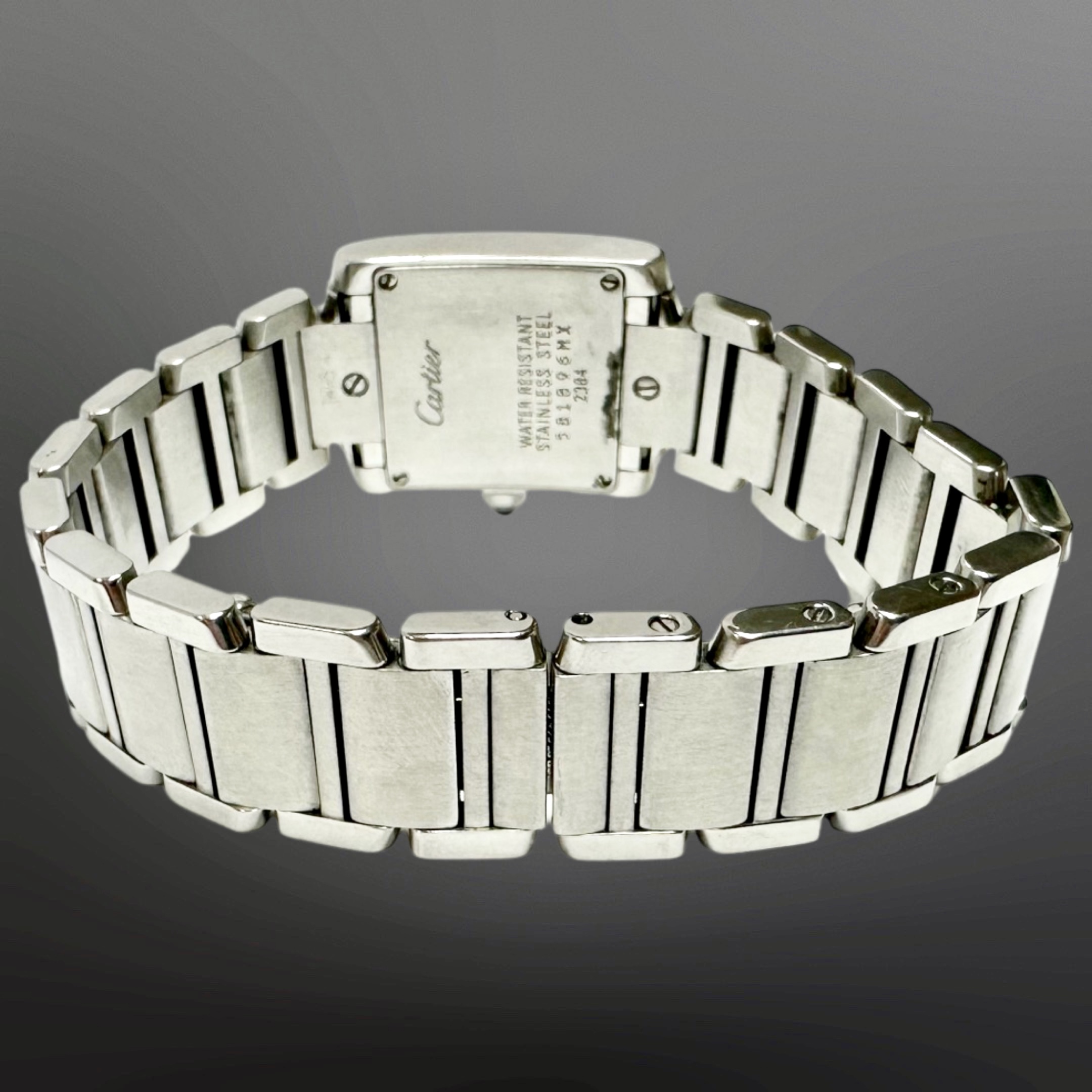 Cartier Tank Francaise stainless steel quartz wristwatch, - Image 4 of 5