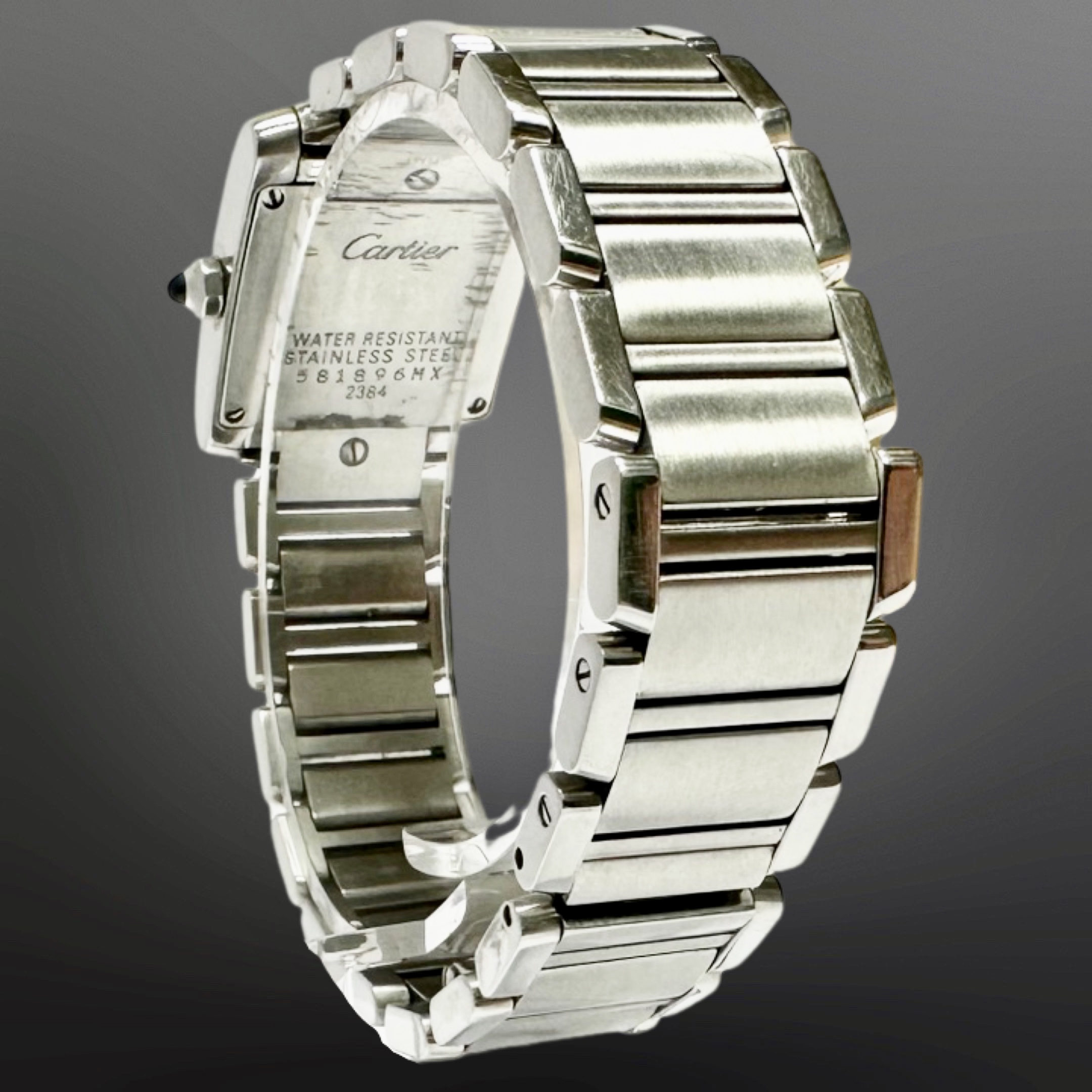 Cartier Tank Francaise stainless steel quartz wristwatch, - Image 3 of 5