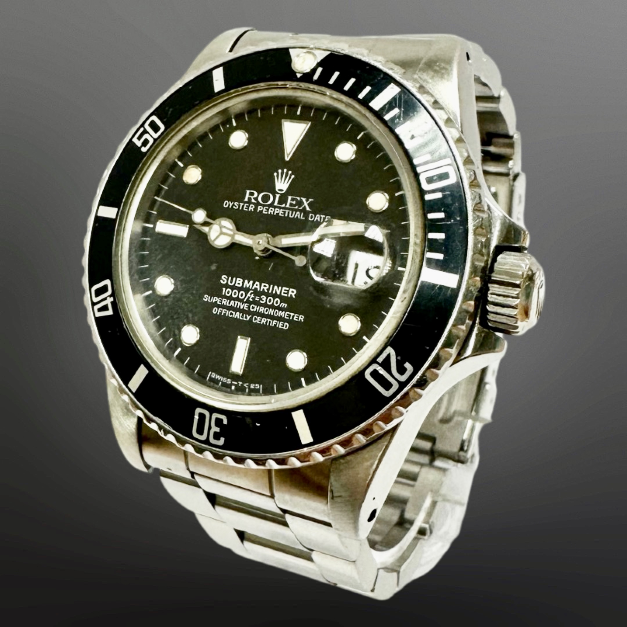 Rolex Gent's Submariner stainless steel automatic calendar wristwatch, Ref. - Image 2 of 6