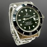 Rolex Gent's Submariner stainless steel automatic calendar wristwatch, Ref.