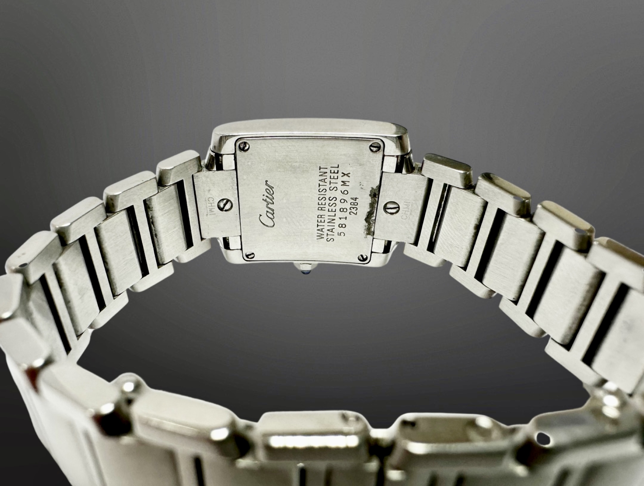 Cartier Tank Francaise stainless steel quartz wristwatch, - Image 5 of 5