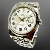 Rolex Gent's Datejust stainless steel automatic calendar wristwatch, Ref.