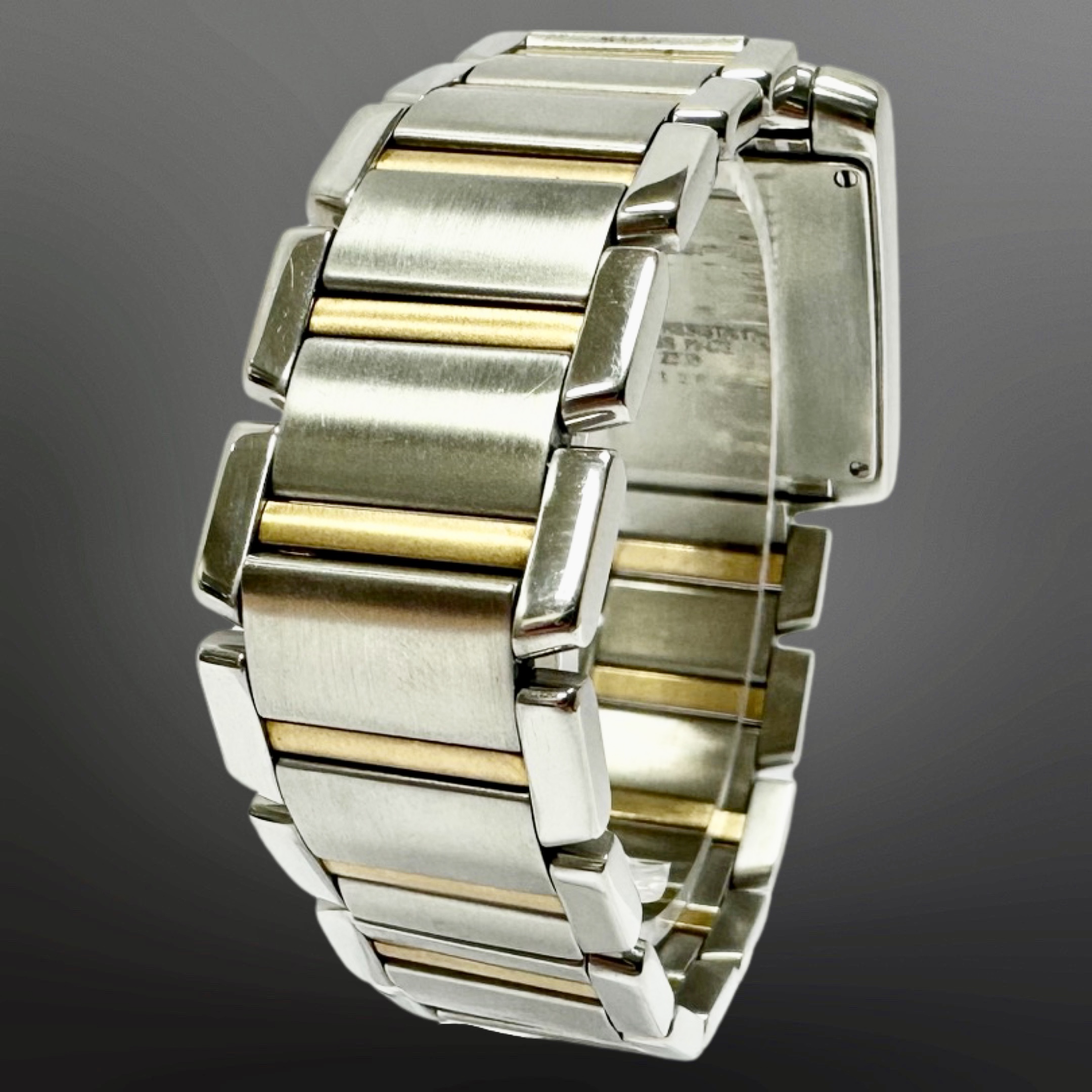 Cartier Tank Francaise 18ct gold and stainless steel quartz chronograph calendar wristwatch, - Image 3 of 6