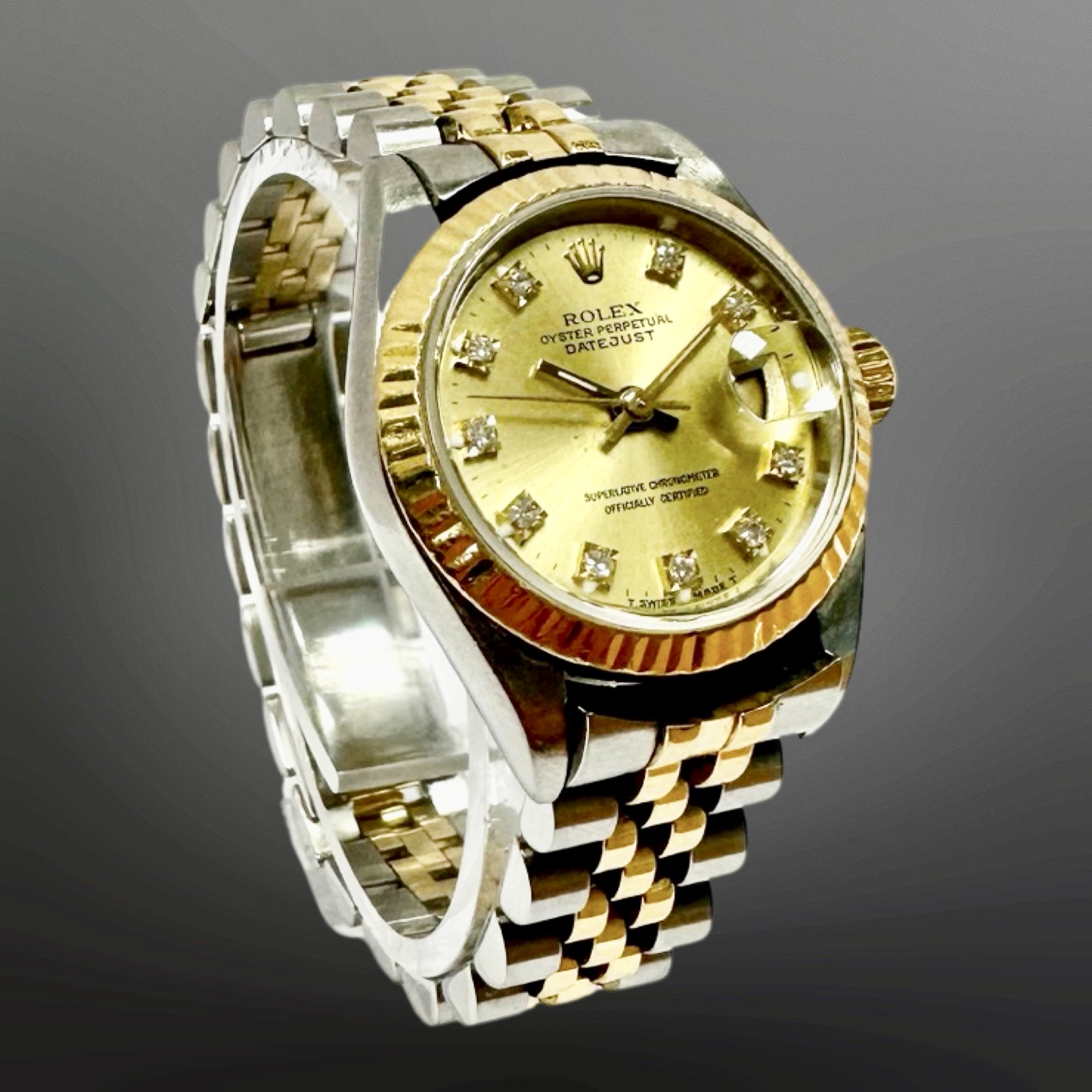 Rolex Lady's Datejust stainless steel and 18ct gold automatic calendar wristwatch, circa 1997,