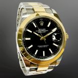 Rolex Gent's Datejust stainless steel and 18ct gold automatic calendar wristwatch, Ref.