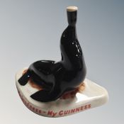 A Carltonware Guinness seal figure.