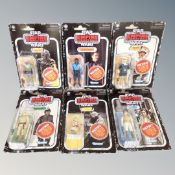 A set of six Kenner toys, Star Wars The Empire Strikes Back, wave 2 retro collection, Boba Fet,