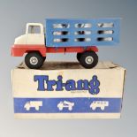 A Tri-ang toys milk float in original box.