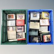 Two crates containing a quantity of 8 tracks.