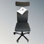A HAG HO5 5500 high-backed adjustable swivel office chair, original retail £1073.