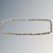 A silver necklace, length 41cm CONDITION REPORT: 51.