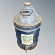 A vintage Esso Blue Paraffin canister with tap.