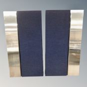 A pair of Bang and Olufsen type 6706 flat panel wall speakers.