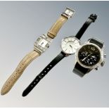 Three lady's fashion watches signed Sekonda, Dyrberg/Kern and Breil.