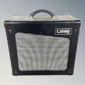 A Laney Cub 10 guitar amplifier.