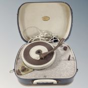 A 20th century Fidelity portable electric record player.