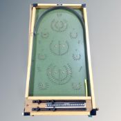 A Kay of London bagatelle board in original box.