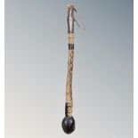 A 20th century African knobkerrie
