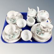 A twenty-one piece Japanese eggshell tea service