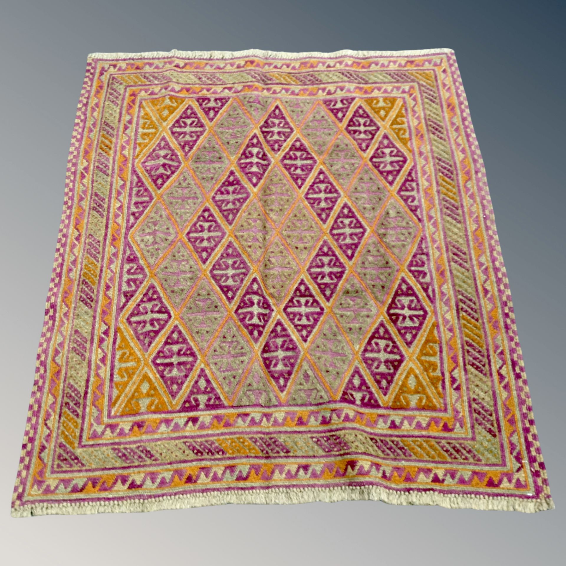 A Meshwani Gazak rug 128 cm x 110 cm
