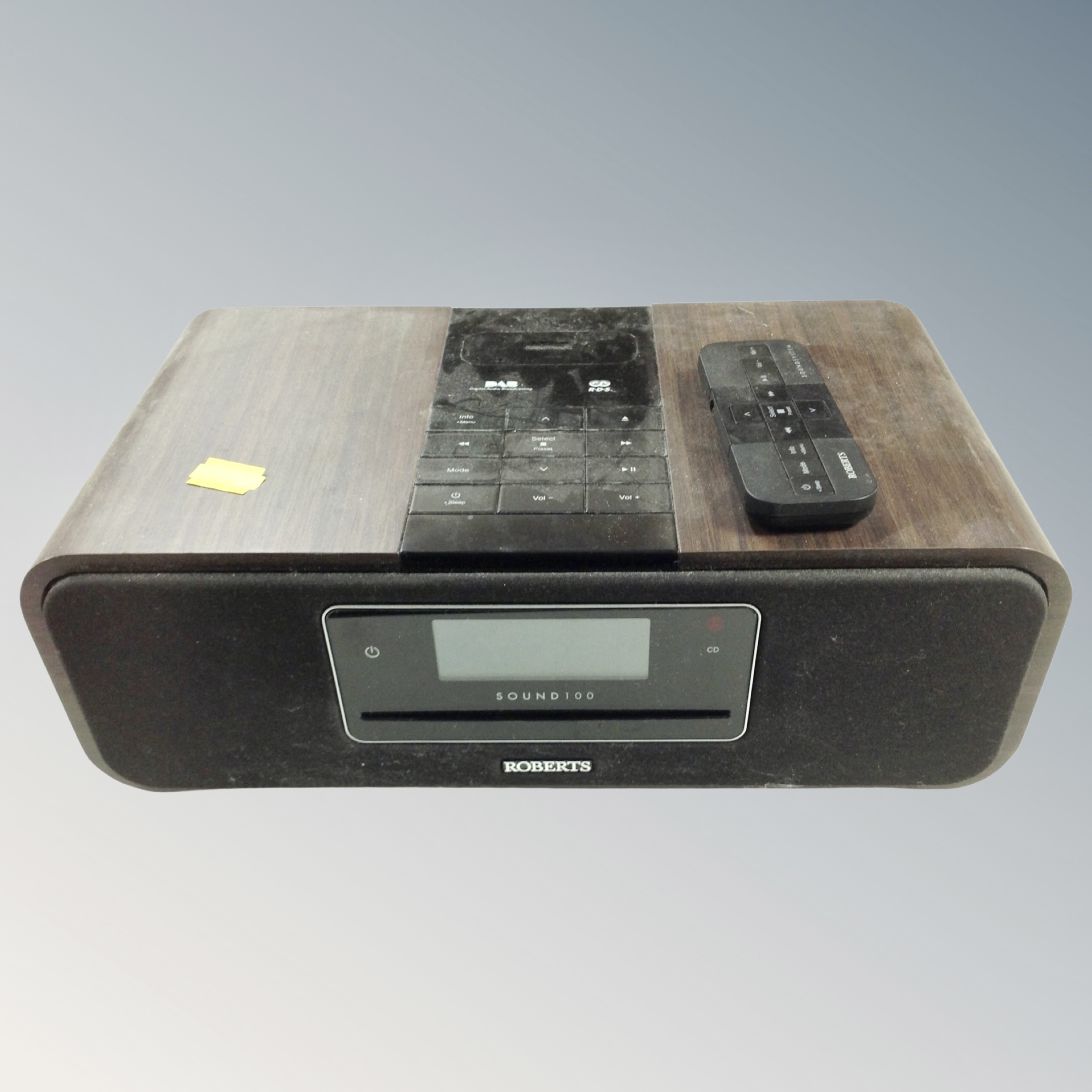 A Roberts Sound 100 DAB radio with remote