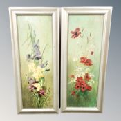 A pair of framed still life pictures