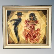 Seguirilla : Dancing figures, oil on canvas,