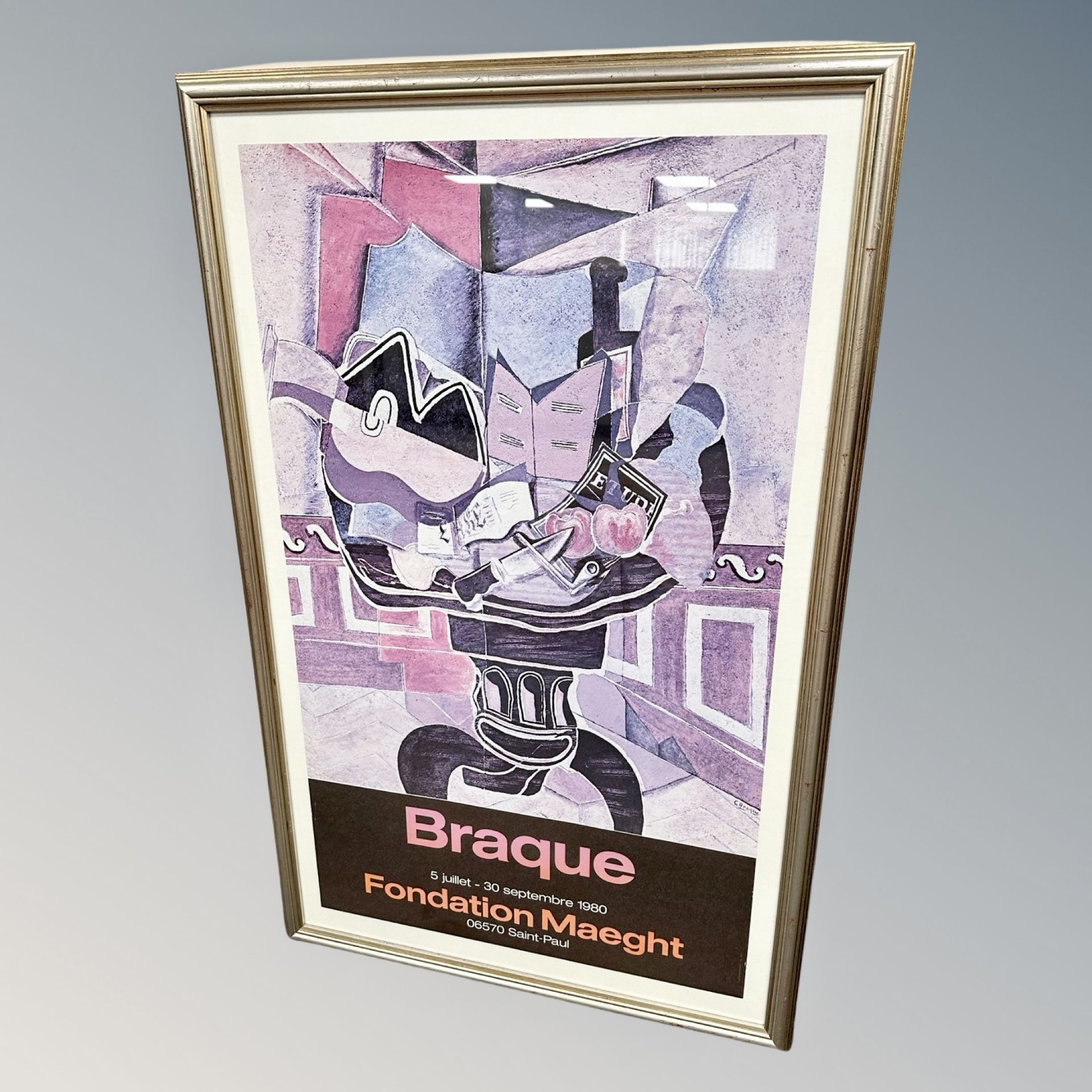 A Braque gallery poster,