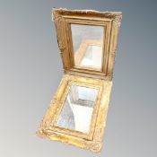 Two 19th century gilt framed mirrors