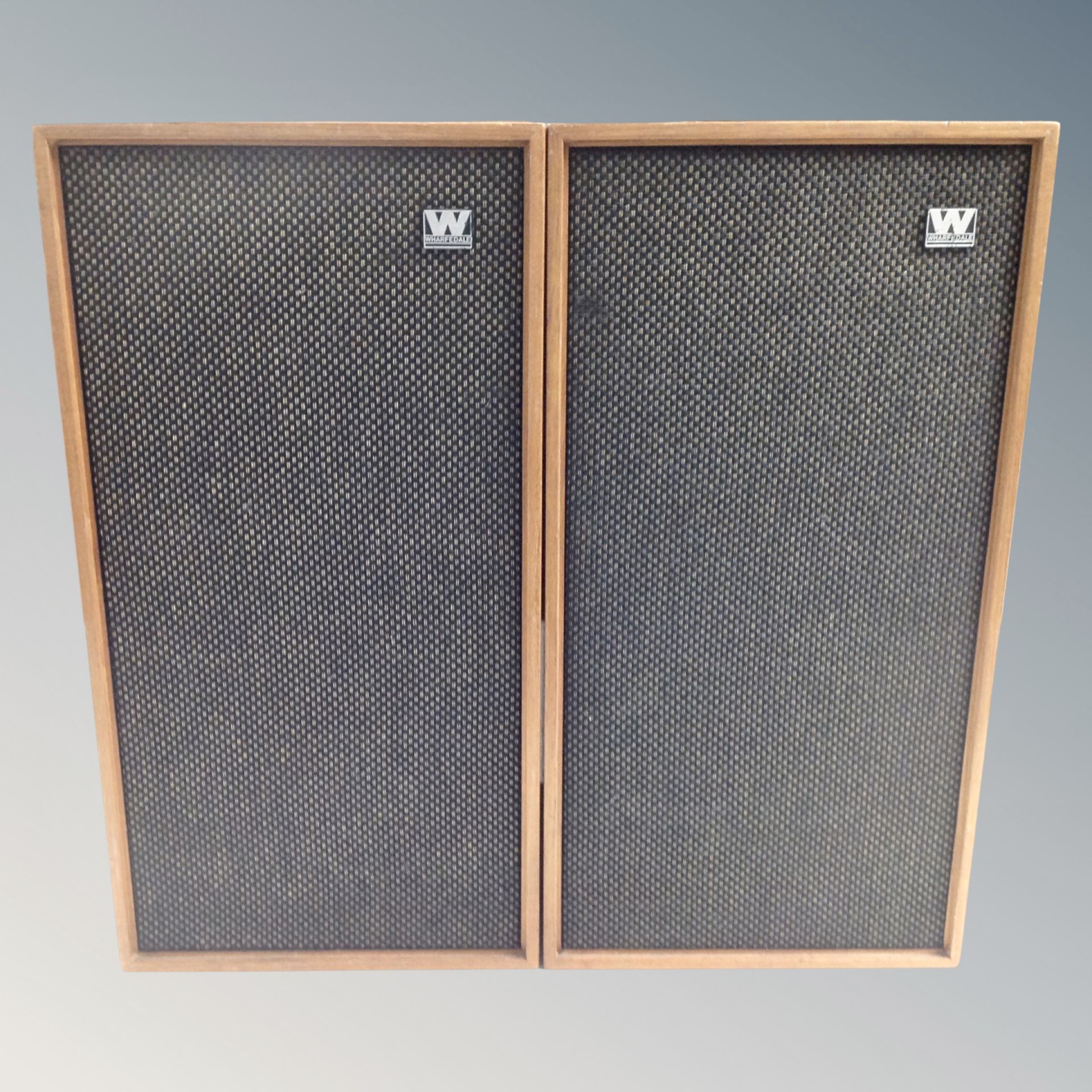 A pair of teak cased Wharfedale Linton number 2 speakers