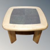 A 20th century tiled topped occasional table