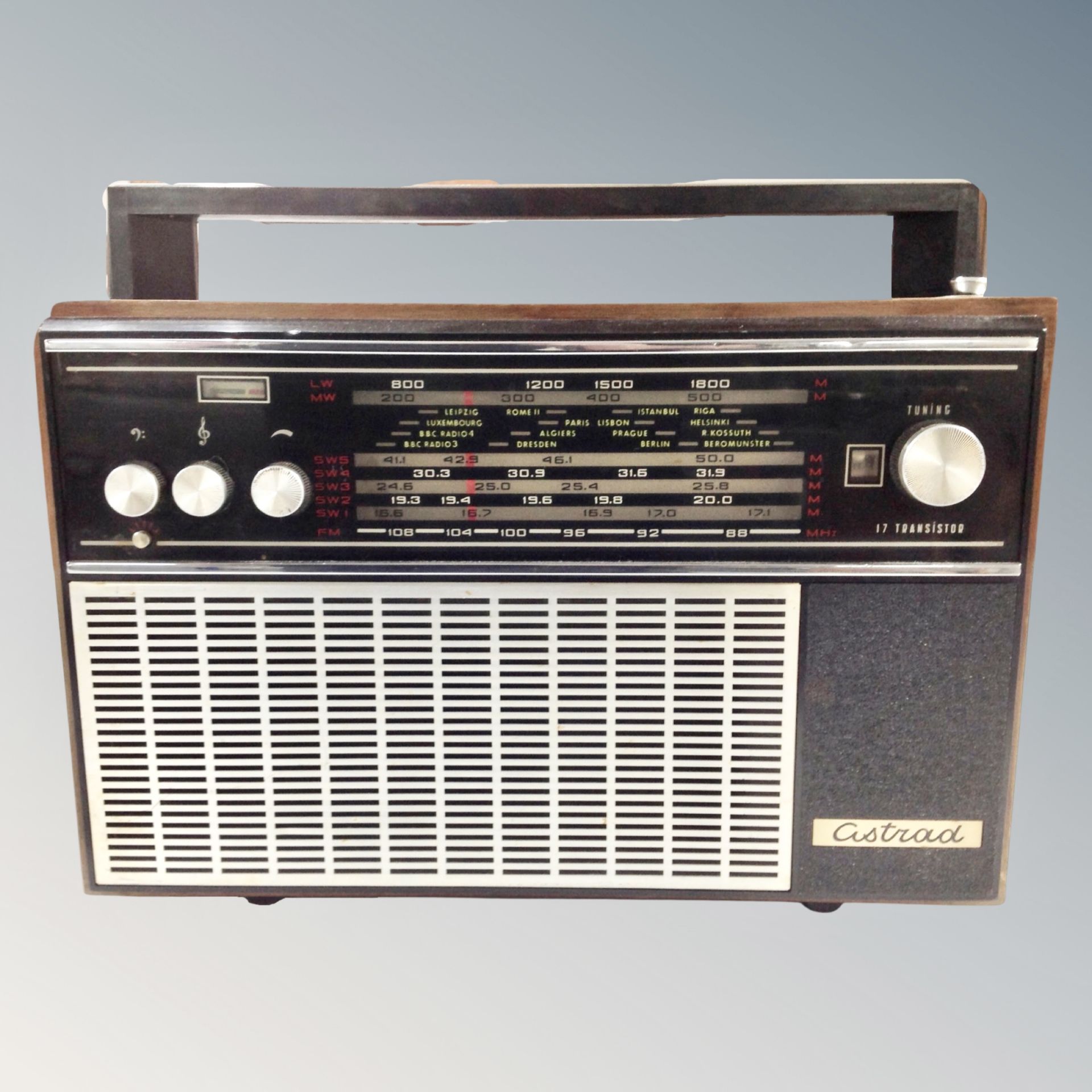 A vintage Astrad transistor radio