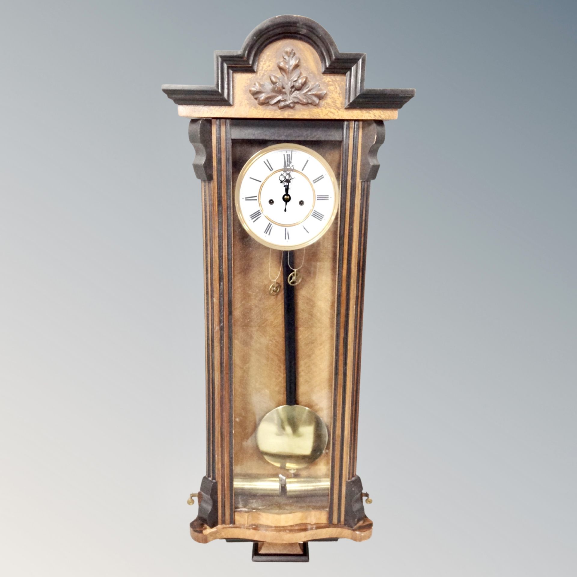An antique Vienna style wall clock