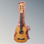 A BM Clasico Spanish acoustic guitar in carry bag