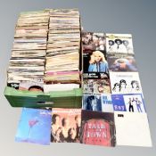A box of large quantity of mid 20th century and later vinyl 7" singles to include Pet Shop Boys,