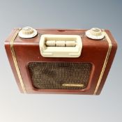 A vintage Eveready transistor radio
