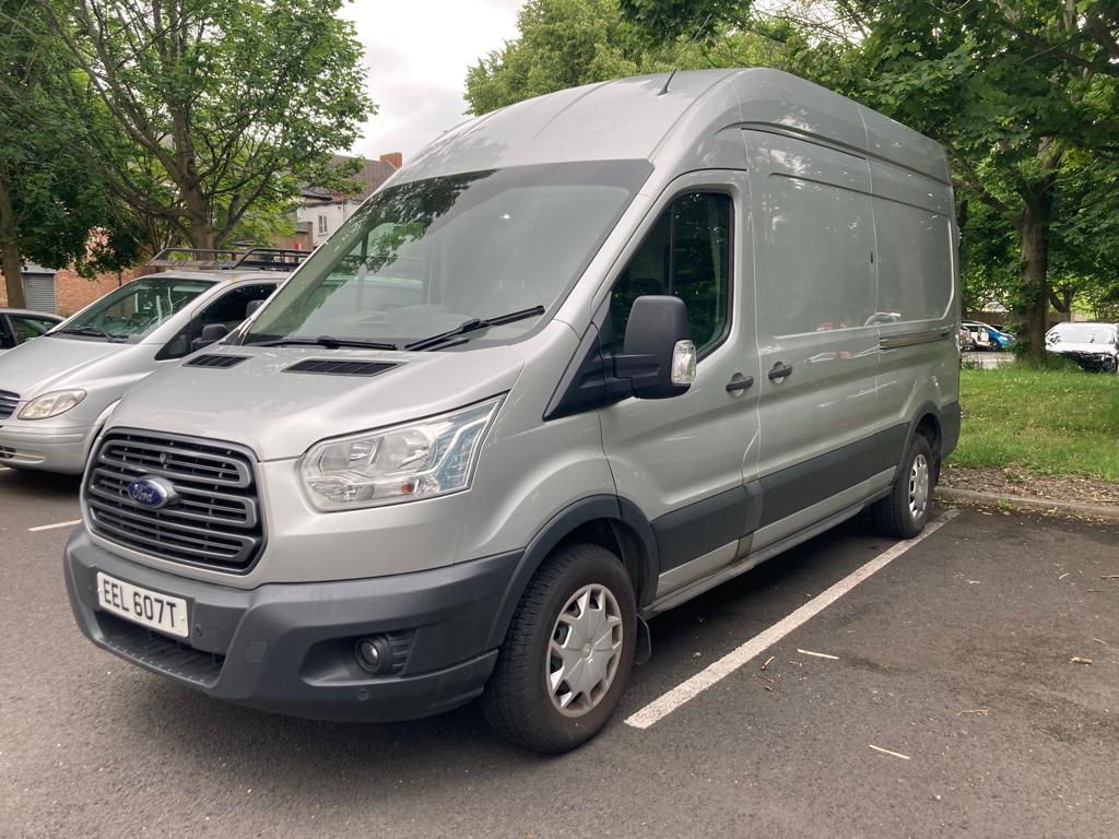 A Ford Transit van, registration EEL 607T, colour silver, diesel, first registered 29.9.