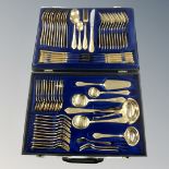 A Rostfrei canteen of gold plated cutlery